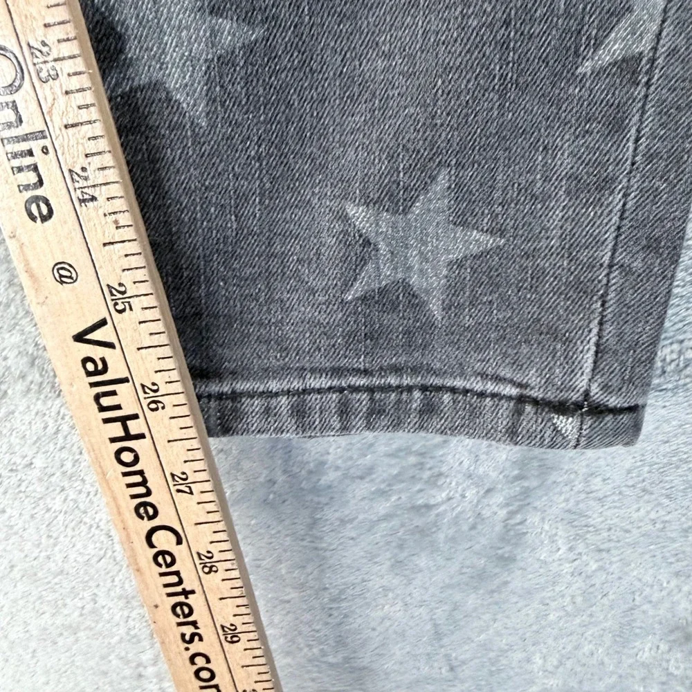 Current Elliott The Stiletto Jeans Size 00 23 Gray Northern Stars Skinny Cropped